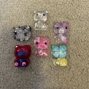 Lot Of 6 Hello Kitty Resin Figurines